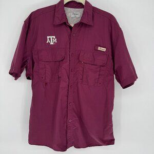 Texas A&M Chiliwear Fishing Shirt Men’s Large Vented Nylon Outdoors Top